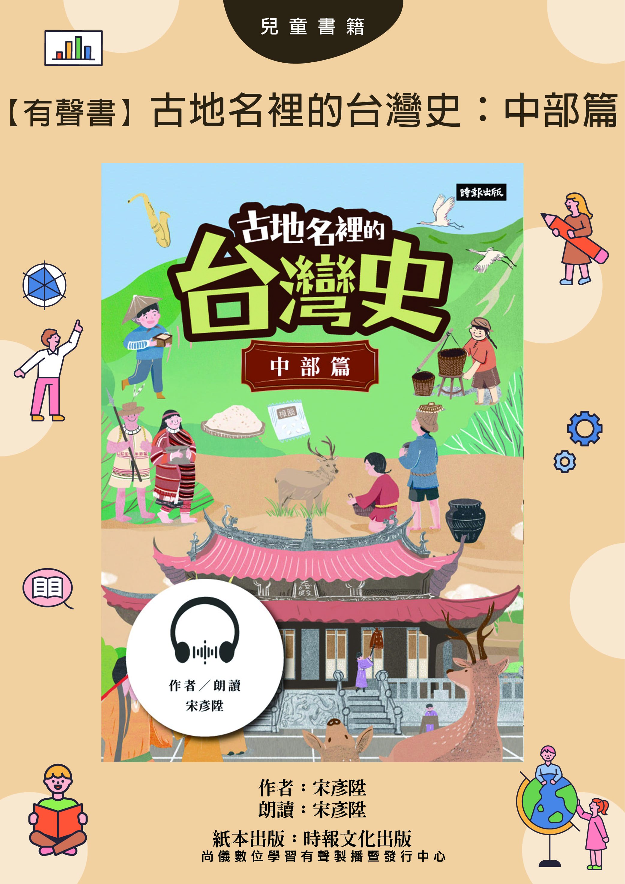 【有聲書】古地名裡的台灣史：中部篇封面圖
